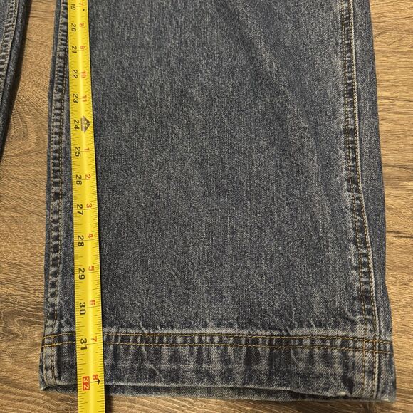 Vintage Polo Jeans Co Bib Overalls Ralph Lauren Mens XL Denim Carpenter 90s Y2K - Picture 10 of 11
